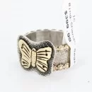 .925 Sterling Silver and 12kt Gold Filled Handmade Navajo Butterfly Native American Ring 371034801737