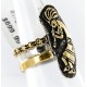 .925 Sterling Silver and 12kt Gold Filled Handmade Certified Authentic Navajo KOKOPELLI Native American Ring  390858345053