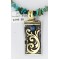 .925 Sterling Silver and 12kt Gold Filled Handmade Certified Authentic Navajo Lapis and Turquoise Native American Necklace 390858421929