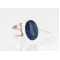 .925 Sterling Silver and 12kt Gold Filled Handmade Certified Authentic Navajo LAPIS Native American Ring  371008762970