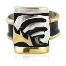 .925 Sterling Silver And 12kt Gold Filled HANDMADE Navajo Native American Ring 12663-2