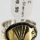 .925 Sterling Silver and 12kt Gold Filled Handmade Navajo Native American Ring 390901499562