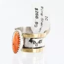 .925 Sterling Silver and 12kt Gold Filled Handmade Navajo Spiny Oyster Native American Ring 371006924544