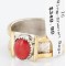 .925 Sterling Silver and 12kt Gold Filled Handmade Certified Authentic Navajo SPINY OYSTER Native American Ring  390792624244