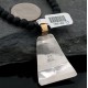 .925 Sterling Silver and 12kt Gold Filled Handmade Certified Authentic Navajo Turquoise and Black Onyx Native American Necklace 370920444490