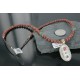 .925 Sterling Silver and 12kt Gold Filled Handmade Certified Authentic Navajo Turquoise and Coral Native American Necklace 390722843786