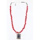 .925 Sterling Silver and 12kt Gold Filled Handmade Certified Authentic Navajo Turquoise, CORAL and LAPIS Native American Necklace 371006952523