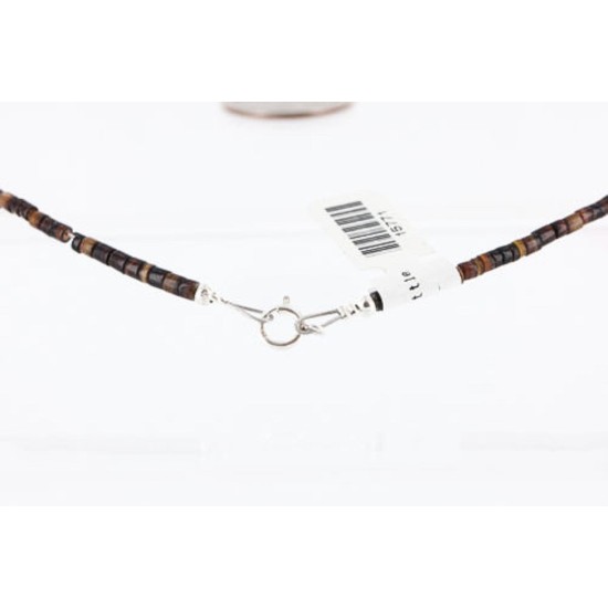 .925 Sterling Silver and 12kt Gold Filled Handmade Certified Authentic Navajo Turquoise, CORAL and LAPIS Native American Necklace 371006952523