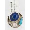 .925 Sterling Silver and 12kt Gold Filled Handmade Certified Authentic Navajo Turquoise, LAPIS and MOP Native American Ring  390858828656