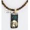 .925 Sterling Silver and 12kt Gold Filled HANDMADE Certified Authentic Navajo Turquoise Malachite and Tigers Eye Native American Necklace 371105063117