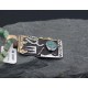 .925 Sterling Silver and 12kt Gold Filled Handmade Certified Authentic Navajo Turquoise Native American Necklace 370914010432