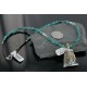 .925 Sterling Silver and 12kt Gold Filled Handmade Certified Authentic Navajo Turquoise Native American Necklace 370923324698