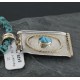.925 Sterling Silver and 12kt Gold Filled Handmade Certified Authentic Navajo Turquoise Native American Necklace 370962047287 .925 Sterling Silver and 12kt Gold Filled Handmade Certified Authentic Navajo Turquoise Native American Necklace 370962047287
