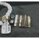.925 Sterling Silver and 12kt Gold Filled Handmade Certified Authentic Navajo Turquoise Native American Necklace 370962205494