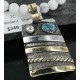 .925 Sterling Silver and 12kt Gold Filled Handmade Certified Authentic Navajo Turquoise Native American Necklace 370962205494