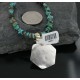 .925 Sterling Silver and 12kt Gold Filled Handmade Certified Authentic Navajo Turquoise Native American Necklace 370962638096