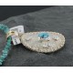 .925 Sterling Silver and 12kt Gold Filled Handmade Certified Authentic Navajo Turquoise Native American Necklace 370966295597