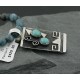.925 Sterling Silver and 12kt Gold Filled Handmade Certified Authentic Navajo Turquoise Native American Necklace 370970807254
