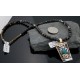 .925 Sterling Silver and 12kt Gold Filled Handmade Certified Authentic Navajo Turquoise Native American Necklace 390648471824