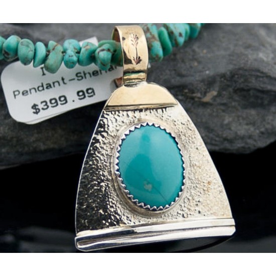 .925 Sterling Silver and 12kt Gold Filled Handmade Certified Authentic Navajo Turquoise Native American Necklace 390677350787 .925 Sterling Silver and 12kt Gold Filled Handmade Certified Authentic Navajo Turquoise Native American Necklace 390677350787