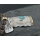 .925 Sterling Silver and 12kt Gold Filled Handmade Certified Authentic Navajo Turquoise Native American Necklace 390725276135