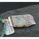 .925 Sterling Silver and 12kt Gold Filled Handmade Certified Authentic Navajo Turquoise Native American Necklace 390727200578