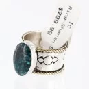 .925 Sterling Silver and 12kt Gold Filled Handmade Navajo Turquoise Native American Ring 371006961937