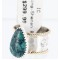 .925 Sterling Silver and 12kt Gold Filled Handmade Certified Authentic Navajo Turquoise Native American Ring  371008748871