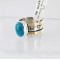 .925 Sterling Silver and 12kt Gold Filled Handmade Certified Authentic Navajo Turquoise Native American Ring  371008900708