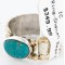.925 Sterling Silver and 12kt Gold Filled Handmade Certified Authentic Navajo Turquoise Native American Ring  390788910783