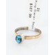 .925 Sterling Silver and 12kt Gold Filled Handmade Certified Authentic Navajo Turquoise Native American Ring  390792701024
