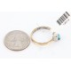.925 Sterling Silver and 12kt Gold Filled Handmade Certified Authentic Navajo Turquoise Native American Ring  390792701024