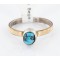 .925 Sterling Silver and 12kt Gold Filled Handmade Certified Authentic Navajo Turquoise Native American Ring  390792701024