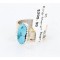 .925 Sterling Silver and 12kt Gold Filled Handmade Certified Authentic Navajo Turquoise Native American Ring  390816426919
