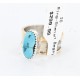.925 Sterling Silver and 12kt Gold Filled Handmade Certified Authentic Navajo Turquoise Native American Ring  390816426919