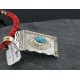 .925 Sterling Silver and 12kt Gold Filled Handmade Certified Authentic NavajoONE Mountain Turquoise Native American Necklace 370965412069