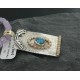 .925 Sterling Silver and 12kt Gold Filled Handmade Certified Authentic NavajoONE Mountain Turquoise Native American Necklace 370966568679