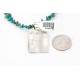 .925 Sterling Silver and 12kt Gold Filled Handmade Chief HEAD Certified Authentic Navajo Turquoise Native American Necklace 371044617005