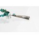 .925 Sterling Silver and 12kt Gold Filled Handmade Chief Head Certified Authentic Navajo Turquoise Native American Necklace 390820016316