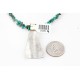 .925 Sterling Silver and 12kt Gold Filled Handmade Chief Head Certified Authentic Navajo Turquoise Native American Necklace 390820016316