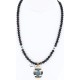 .925 Sterling Silver and 12kt Gold Filled Handmade CIRCLE Certified Authentic Navajo Turquoise Native American Necklace 371044069903
