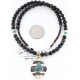 .925 Sterling Silver and 12kt Gold Filled Handmade CIRCLE Certified Authentic Navajo Turquoise Native American Necklace 371044069903