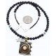 .925 Sterling Silver and 12kt Gold Filled Handmade CIRCLE Certified Authentic Navajo Turquoise Native American Necklace 390784351675
