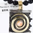 .925 Sterling Silver and 12kt Gold Filled Handmade CIRCLE Navajo Turquoise Native American Necklace 390784351675
