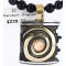 .925 Sterling Silver and 12kt Gold Filled Handmade CIRCLE Certified Authentic Navajo Turquoise Native American Necklace 390784351675
