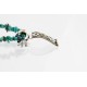 .925 Sterling Silver and 12kt Gold Filled Handmade CIRCLE Certified Authentic Navajo Turquoise Native American Necklace 390810062354