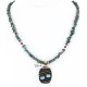 .925 Sterling Silver and 12kt Gold Filled Handmade CIRCLE Certified Authentic Navajo Turquoise Native American Necklace 390823924450