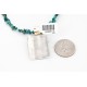 .925 Sterling Silver and 12kt Gold Filled Handmade Cross Certified Authentic Navajo Turquoise Native American Necklace 371034485514