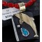 .925 Sterling Silver and 12kt Gold Filled Handmade Dolphin Certified Authentic Navajo Turquoise Native American Necklace 370986901401