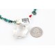 .925 Sterling Silver and 12kt Gold Filled Handmade ELK Certified Authentic Navajo Turquoise Native American Necklace 390816870628